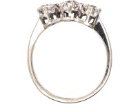 Early 20th Century 18ct White Gold & Platinum Three Stone Diamond Ring