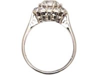 Edwardian 18ct White Gold Diamond Cluster Ring