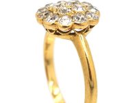 Edwardian 18ct Gold, Diamond Cluster Ring