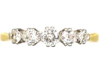 Early 20th Century 18ct Gold & Platinum, Five Stone Diamond Ring