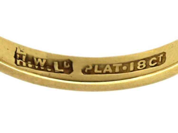 Early 20th Century 18ct Gold & Platinum, Five Stone Diamond Ring