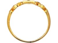 Edwardian 18ct Gold Gypsy Ring set with Rubies & Diamonds
