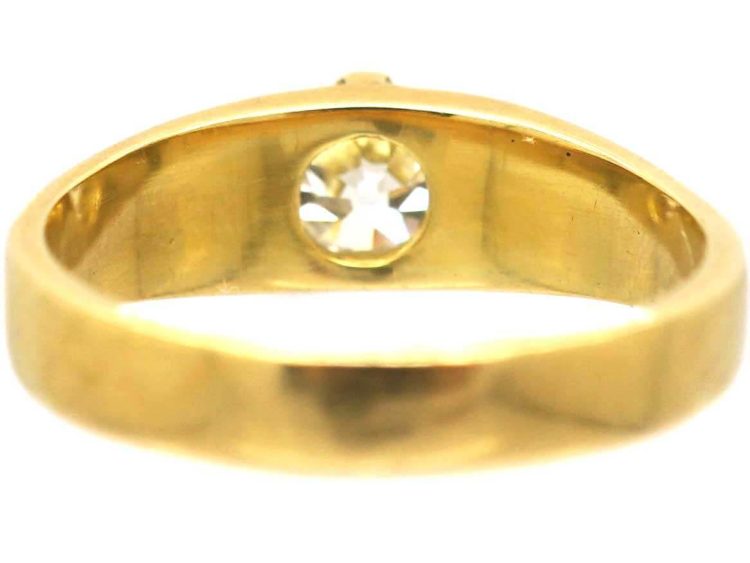 Victorian 18ct Gold Diamond Solitaire Ring