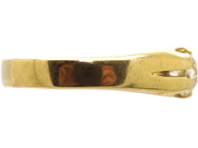 Victorian 18ct Gold Diamond Solitaire Ring