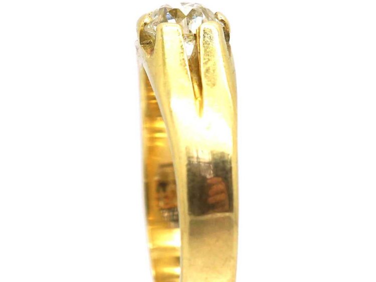 Victorian 18ct Gold Diamond Solitaire Ring