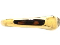Victorian 18ct Gold Rub Over Set Old Mine Cut Diamond Ring