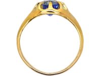 Victorian 18ct Gold Ring set with a Sapphire