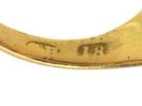 Victorian 18ct Gold Ring set with a Sapphire