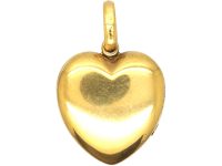 Victorian 18ct Gold Heart Shaped Locket set with a Diamond