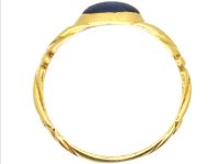 Early 20th Century 18ct Gold Ring set with a Cabochon Star Sapphire