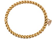 Victorian 15ct Gold Illusion Bangle