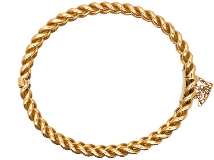 Victorian 15ct Gold Illusion Bangle