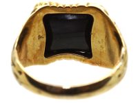 Victorian 18ct Gold Signet Ring set with a Bloodstone