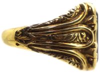 Victorian 18ct Gold Signet Ring set with a Bloodstone