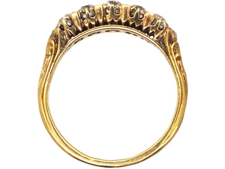 Victorian 18ct Gold, Five Stone Diamond Ring