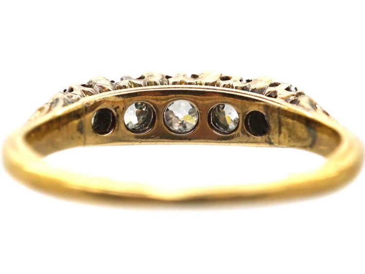 Victorian 18ct Gold, Five Stone Diamond Ring