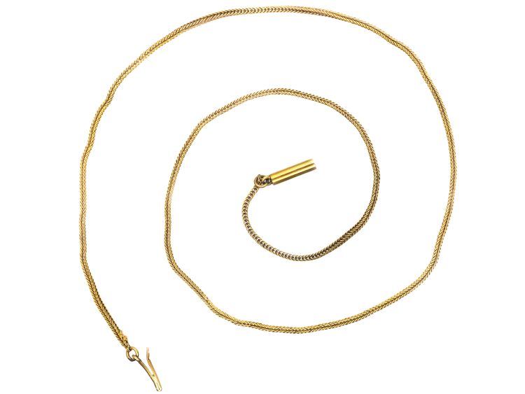 Victorian 15ct Gold Woven Chain