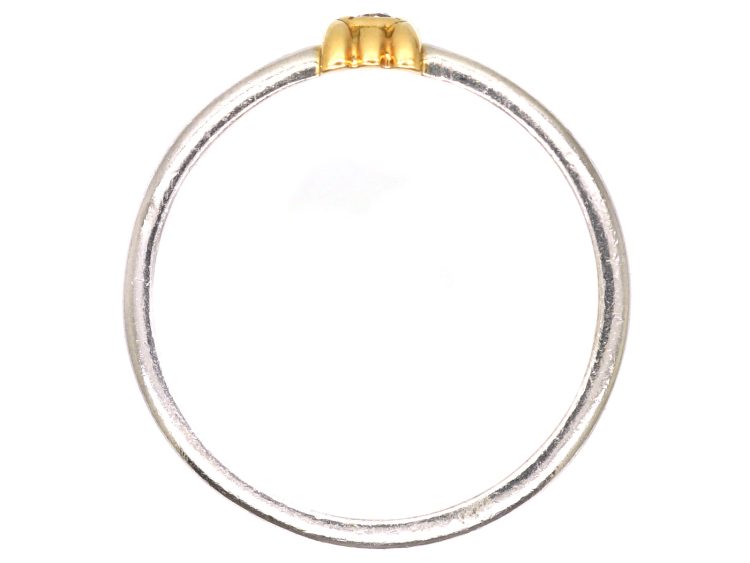 18ct Gold & Platinum Ring set with a Diamond