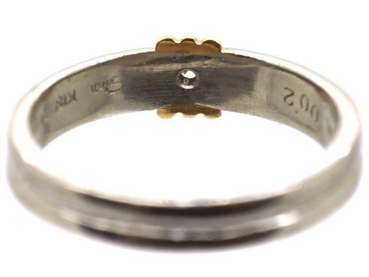18ct Gold & Platinum Ring set with a Diamond