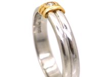18ct Gold & Platinum Ring set with a Diamond