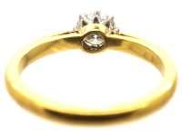 Millenium 18ct Gold & Platinum Diamond Solitaire Ring