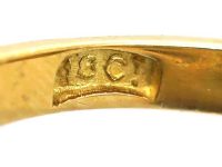 Edwardian 18ct Gold Double Diamond Cluster Ring