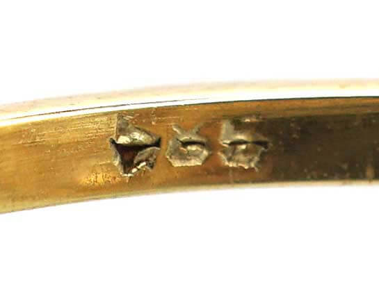 Art Deco 14ct Gold & Platinum Marquise Ring set with Diamonds