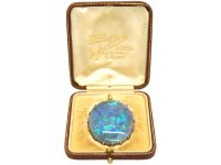 Edwardian Large Opal Pendant in Original Australian Case