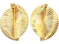 1950s 14ct Gold Earrings by Tiffany & Co in Original Case