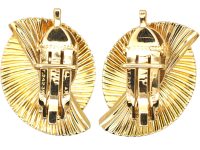 1950s 14ct Gold Earrings by Tiffany & Co in Original Case