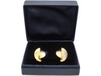1950s 14ct Gold Earrings by Tiffany & Co in Original Case