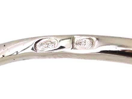Art Deco French Import Platinum & Diamond Target Ring