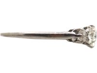 Early 20th Century Platinum and Diamond Five Stone Ring