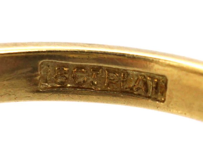 Art Deco 18ct Gold & Platinum Four Stone Diamond Ring