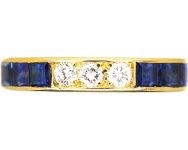 18ct Gold Sapphire & Diamond Eternity Ring
