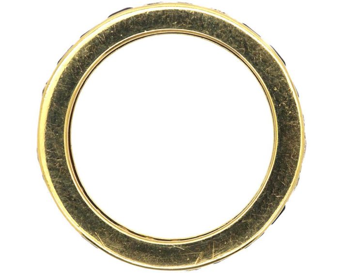 18ct Gold Sapphire & Diamond Eternity Ring