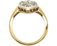 Victorian 18ct Gold Marquise Ring set with Old Mine Cut Diamonds