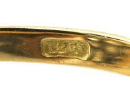 Victorian 18ct Gold Marquise Ring set with Old Mine Cut Diamonds