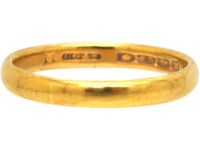 22ct Gold Wedding Ring by Charles Green & Sons Assayed in 1936