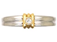 18ct Gold & Platinum Ring set with a Diamond