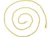 Edwardian 15ct Gold Prince of Wales Twist Chain