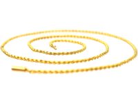 Edwardian 15ct Gold Prince of Wales Twist Chain