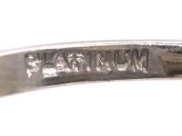 Early 20th Century Platinum Three Stone Diamond Ring