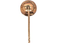 Georgian 9ct Gold Tie Pin set with a Pink Paste