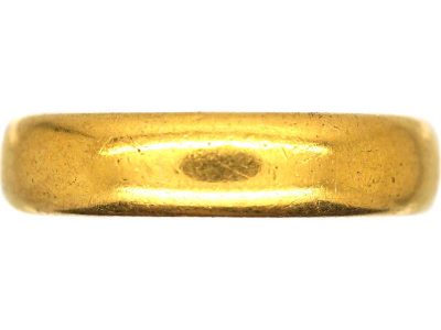 Early 20th Century 22ct Gold Wedding Ring Assayed in 1928