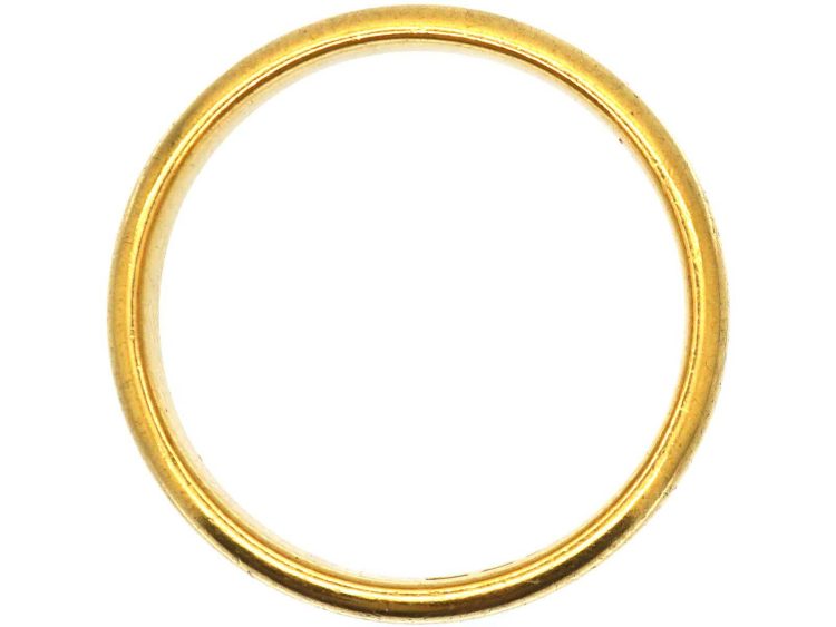Early 20th Century 22ct Gold Wedding Ring Assayed in 1928
