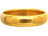 Early 20th Century 22ct Gold Wedding Ring Assayed in 1928