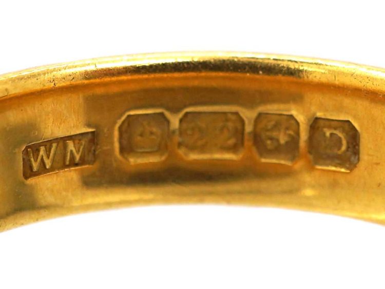 Early 20th Century 22ct Gold Wedding Ring Assayed in 1928