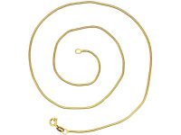 18ct Gold Narrow Snake Chain