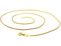 18ct Gold Narrow Snake Chain